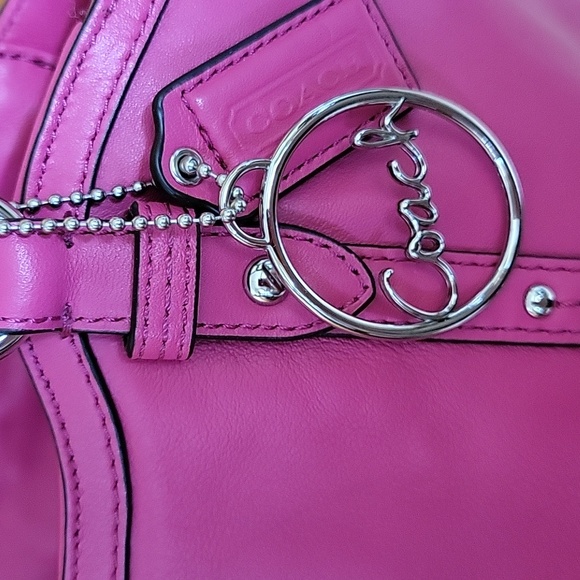 Coach Pink Leather Alexandra Shoulder Bag - Picture 2 of 6